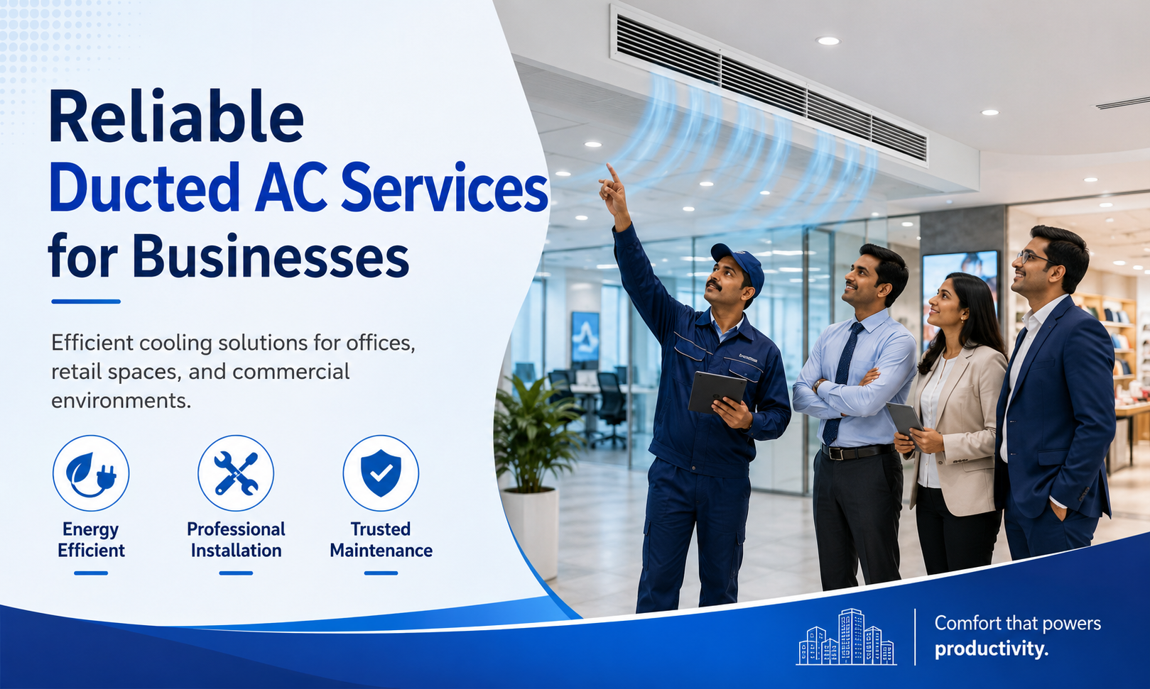 Reliable Ducted AC Services For Businesses